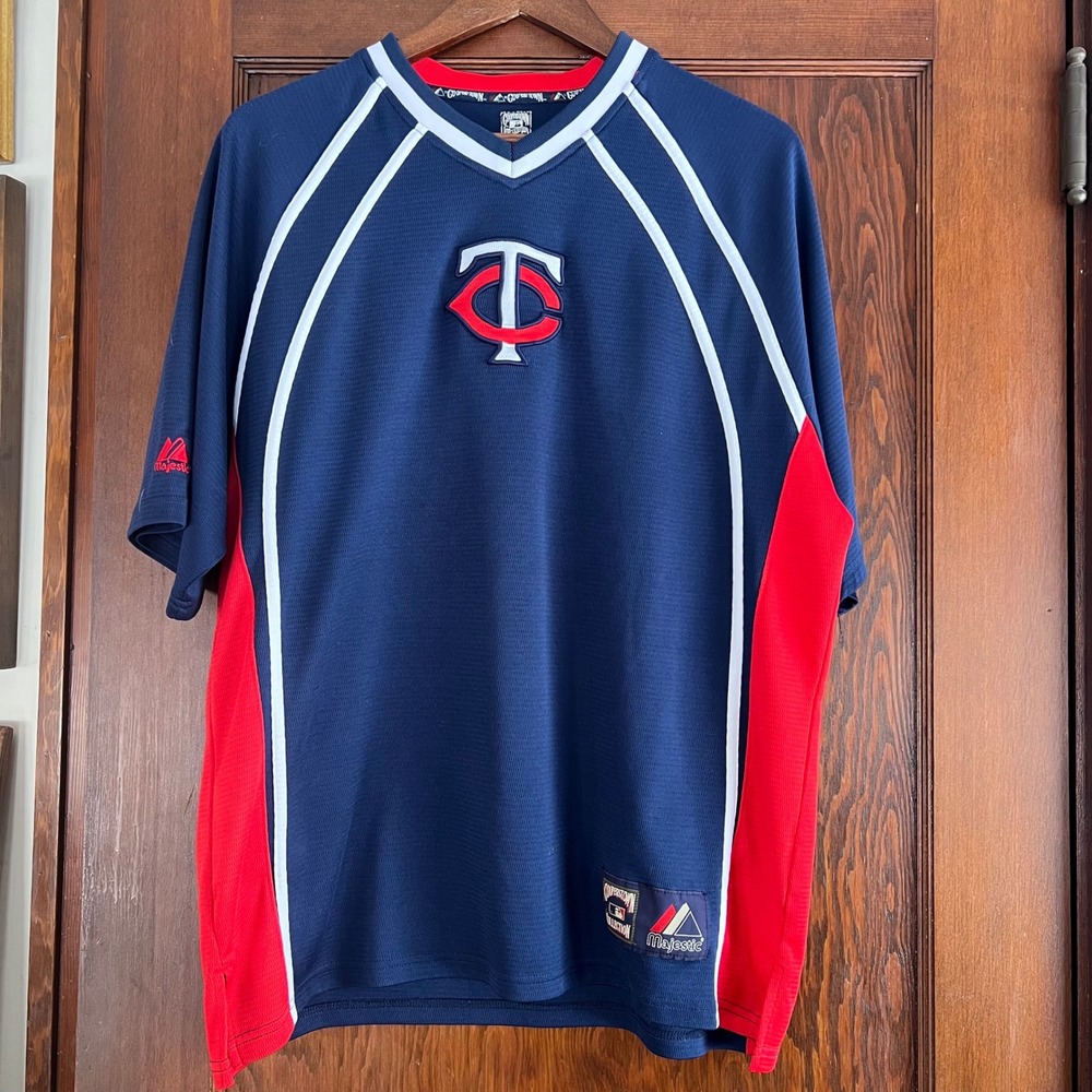 Majestic Mens Minnesota‎ Twins Cooperstown Collection Baseball Jersey Large